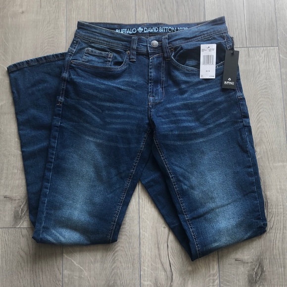 Buffalo by David Bitton Slim Straight Stretch men’s jeans - Picture 1 of 5